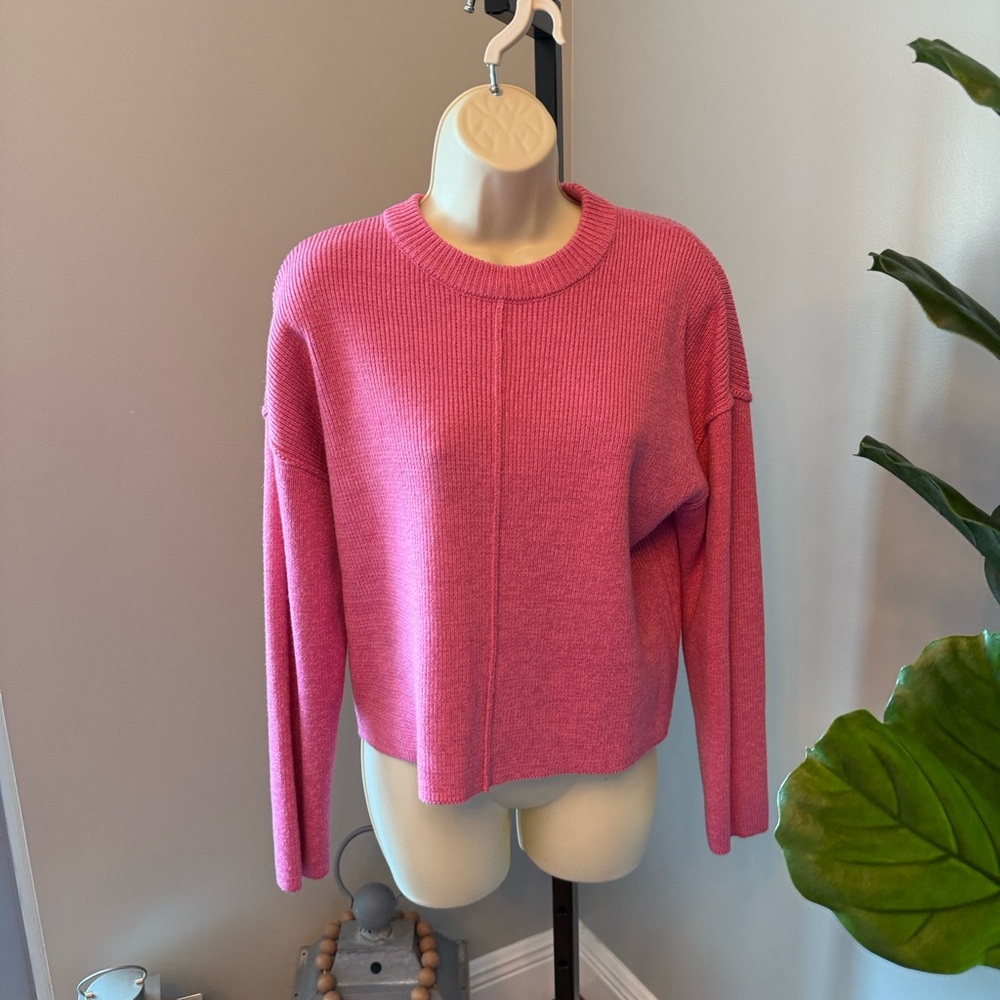 ASOS Vibrant Pink Crew Neck Sweater